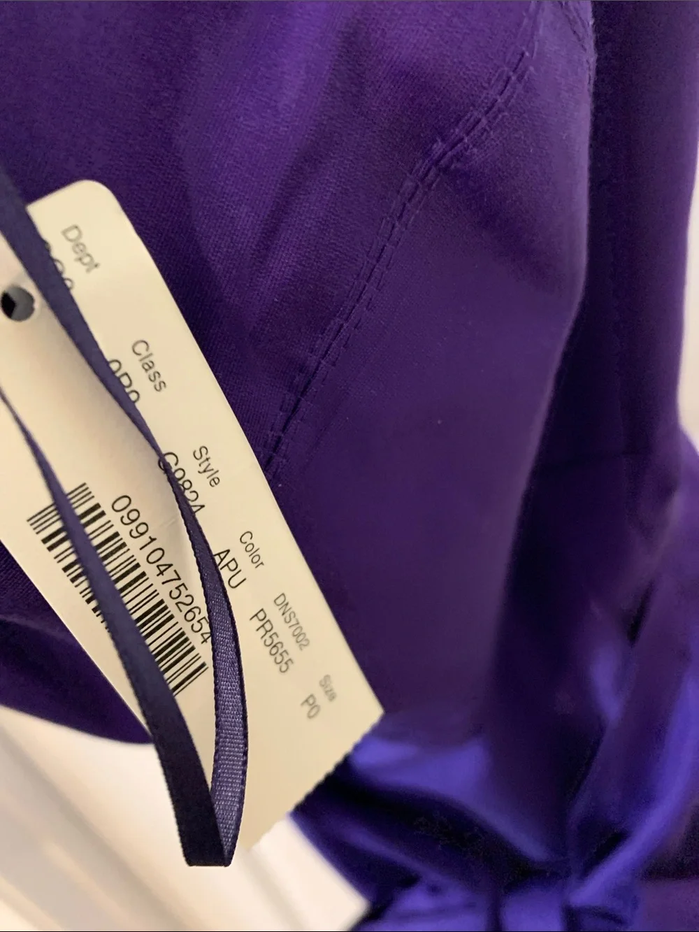 J.Crew Strapless Purple Bow Waist Cocktail Dress 0petite NWT